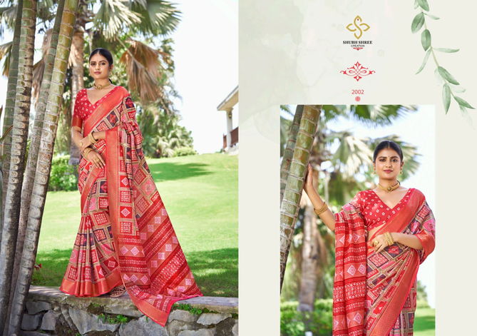 Kavi Vol 2 By Shubh Shree Kalmkari Silk Printed Sarees Wholesale Price In Surat